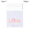Quality Gift Packages Party Supplies Cute Bow Design Self-Adhesive Candy Bag Plastic Cookie Pocket