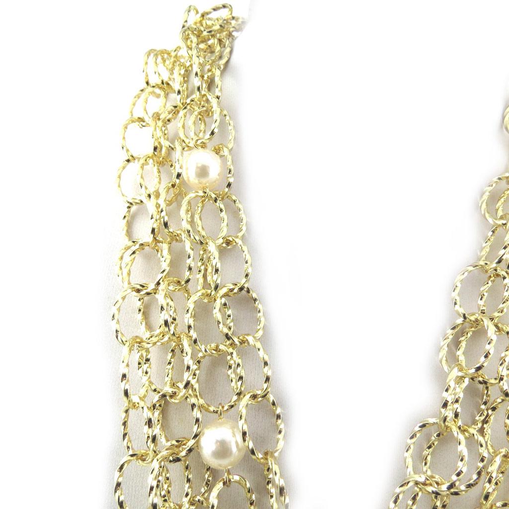 Les Trésors De Lily [M4197] - Ivory Gold 'Sissi' Designer Necklace