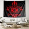 Custom Name Manchester United Print Tapestry, Backdrop, Easy Setup, Ideal for Bedroom, Office & Living Room, with Aesthetic Wall Hanging Decor.