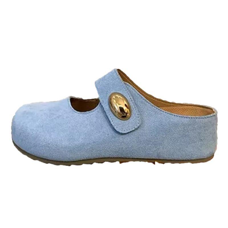 Platform slippers women's outerwear 2025 spring and autumn new retro versatile casual one-pedal bag towing Muller shoes