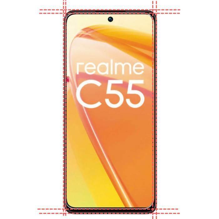 Film Vitre Protection Ecran - Phonillico - Realme C55 4G - Pack de 4 - Résistant aux rayures - Transparent