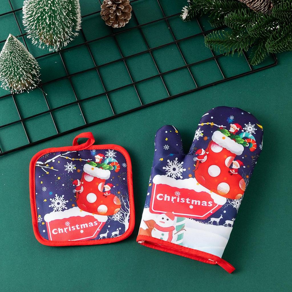 Erhältlich: Neue verdickte Weihnachtsofenhandschuhe – Hitzebeständige Back- und Kochhandschuhe für den Einsatz bei hohen Temperaturen.