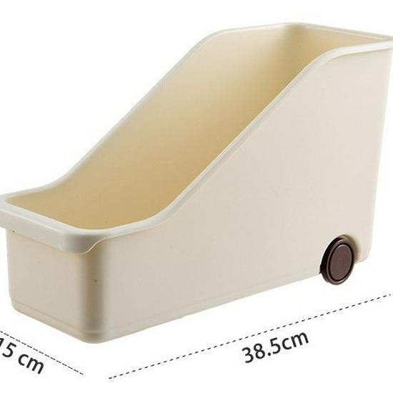 

Japanese Kitchen Cabinets with Wheeled Storage Basket for Pot Lids & Kitchenware