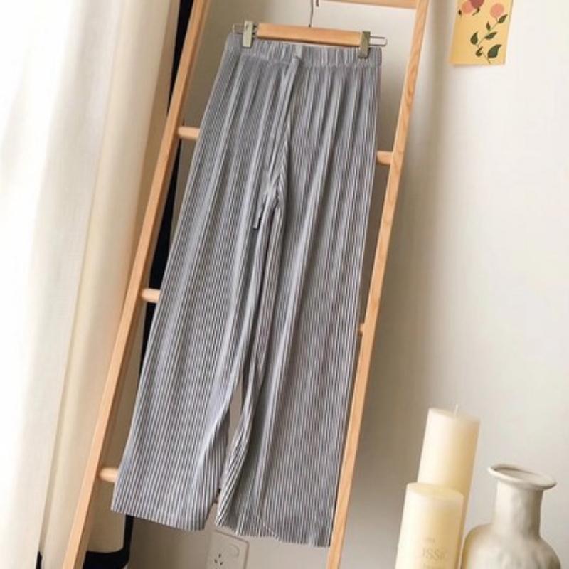 Dámské módní ležérní jednobarevné kalhoty a capris