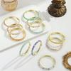 Metal Cloisonne Bracelet Retro Enamel Flower Bangle Closed End Enamel Bracelet  Ethnic Style