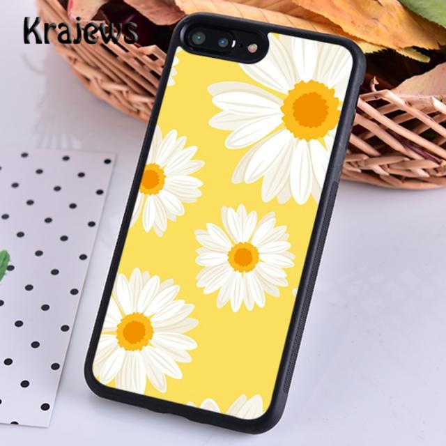 Krajews Daisy Flowers Field Soft Phone Case Cover For iPhone 17 Air 16 15 14 plus 11 12 13 pro max Plus coque Fundas
