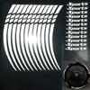 12pcs Motorcycle Hub Stickers Sport Stripe Wheel Rim Waterproof Vinyl Decals 18-21in Wheel Decal Motocross Bike Wheels Stickers