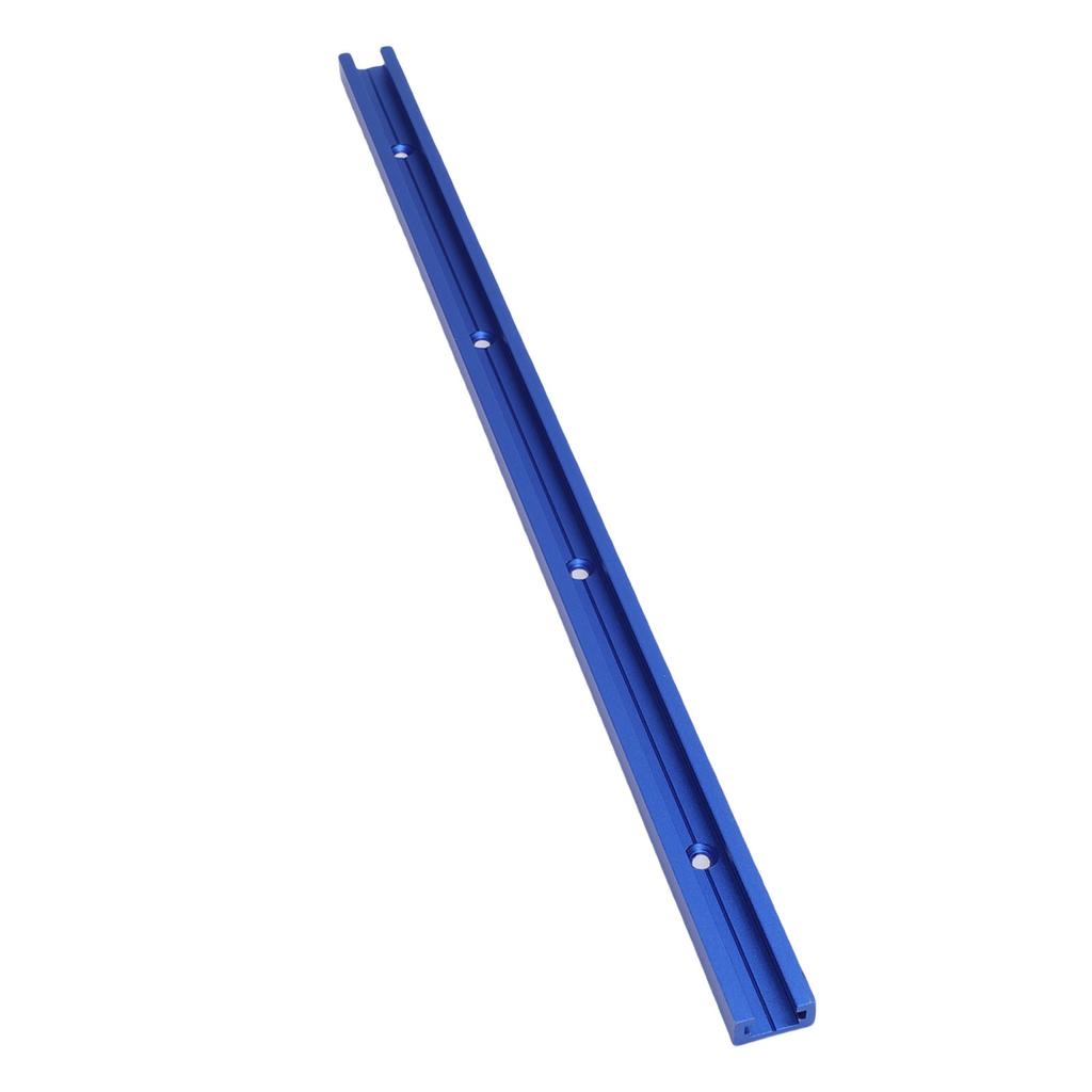 T Track, 2PCS 400mm Aluminum Alloy T Slot Rail with Pre Drilled Holes and Wood Screws, Double Cut for Table Saw Router Workbench
