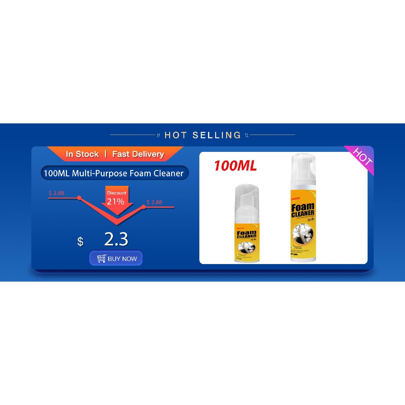 150/250 мл многоцелевой пенный очиститель для чистки кожи для мытья салона автомобиля — фото 7