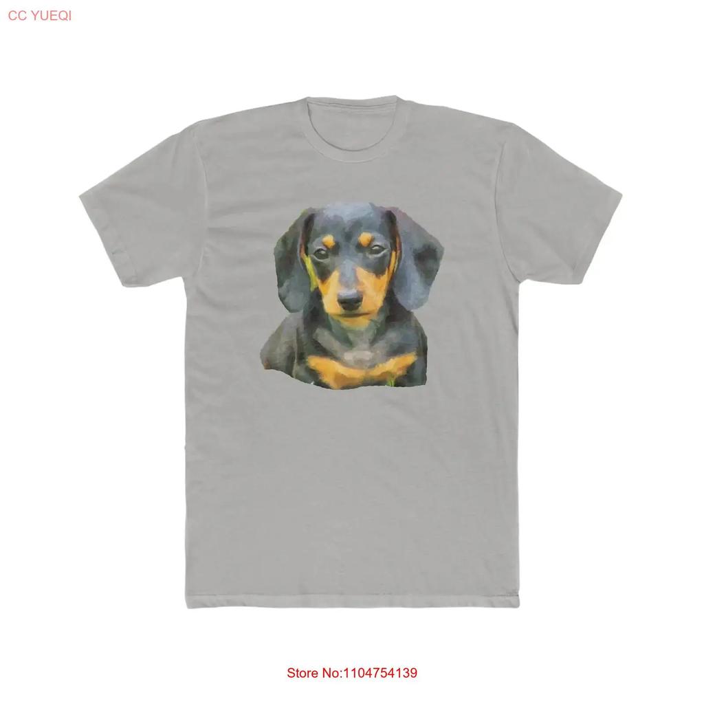 Dachshund Doxie 2 Mens Fitted Cotton Crew T Shirt vintage Washed streetwear Breathable homme Casual Soft Unisex fashion