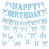 Bow Theme Party Supplies Birthday Decoration Bow Banner Spiral Party Decoration Props
