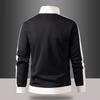 Casual Sports Cardigan Jacket Men's Color Blocked Stand Up Collar Sweatshirt Men's Casual Zipper Jacket Cardigan Baseball Collar Jacket