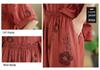 2026 Ethnic Style Tencel Linen Embroidery Women's Plus Size Summer Suit: Loose Slimming T-shirt + Pants Set
