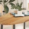 VidaXL Table Top 120x60x2 Cm Solid Oak Wood Oval 4009047
