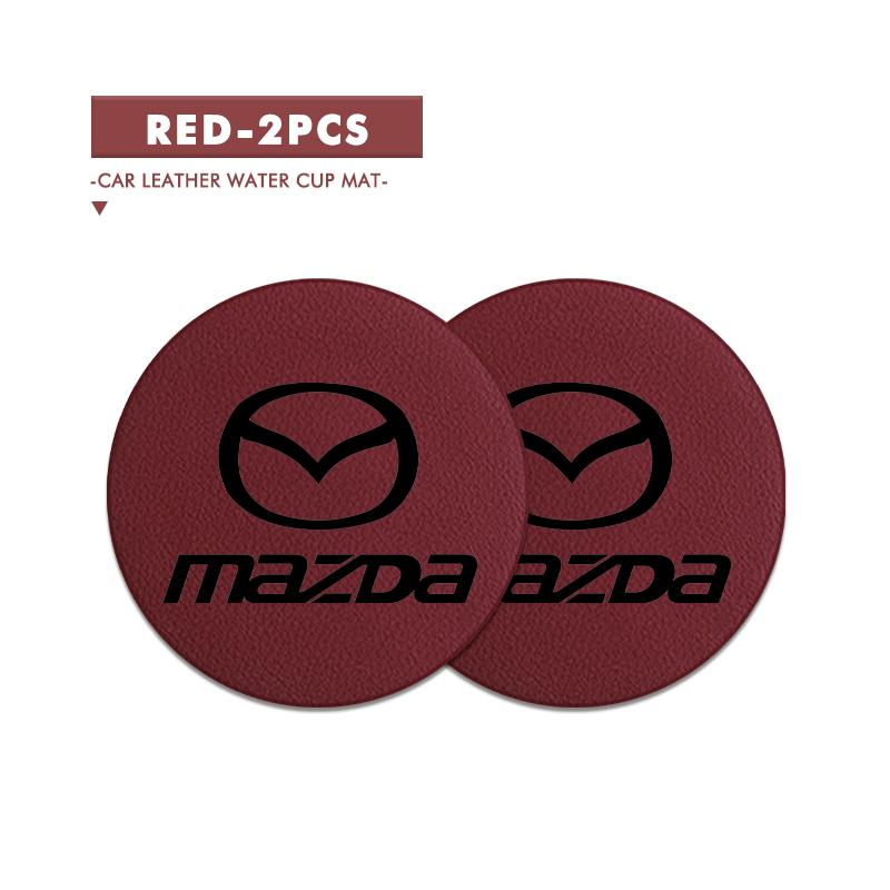 

Auto Cup Holder Pad Anti-Slip Leather Durable Decoration For Mazda Axela Speed 6 CX3 CX4 CX5 CX7 CX8 CX9 MS Demio
