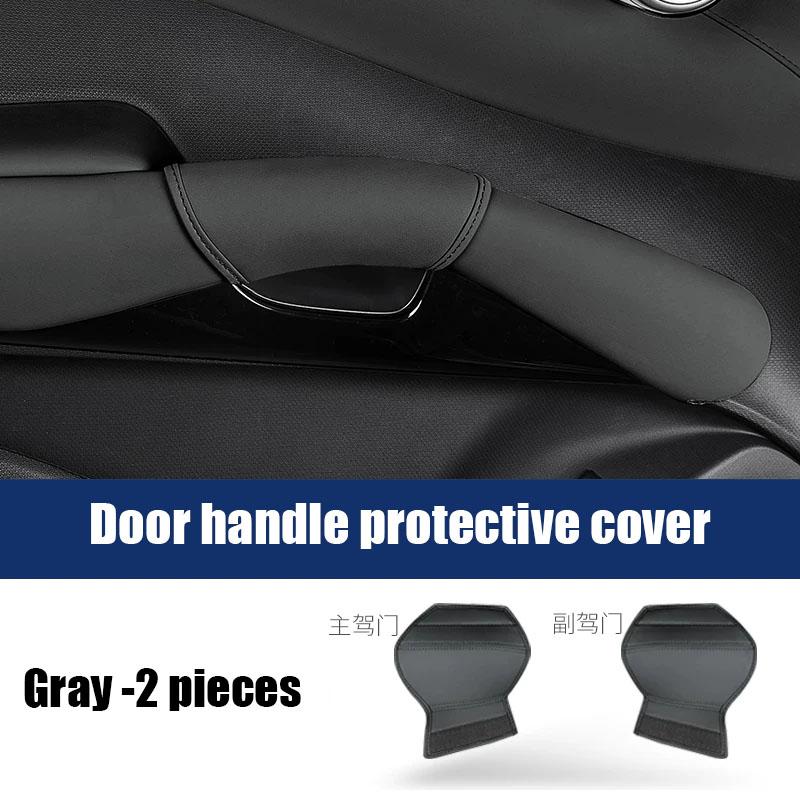 for BYD ATTO 3 EVO Yuan Plus 2025 2026 Door handle protective cover made of synthetic leather material for interior protection