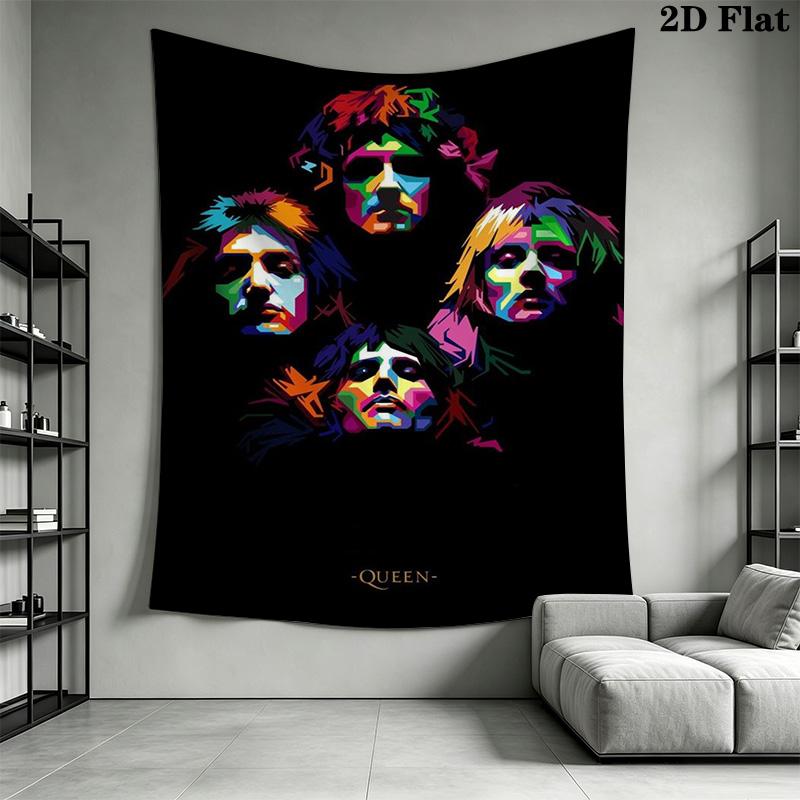 Bohemian Rhapsody Tapestry Music'S Timeless Elegy Tapestry Wallmounted Background Cloth Wall Decoration Atmospheric Background Cloth