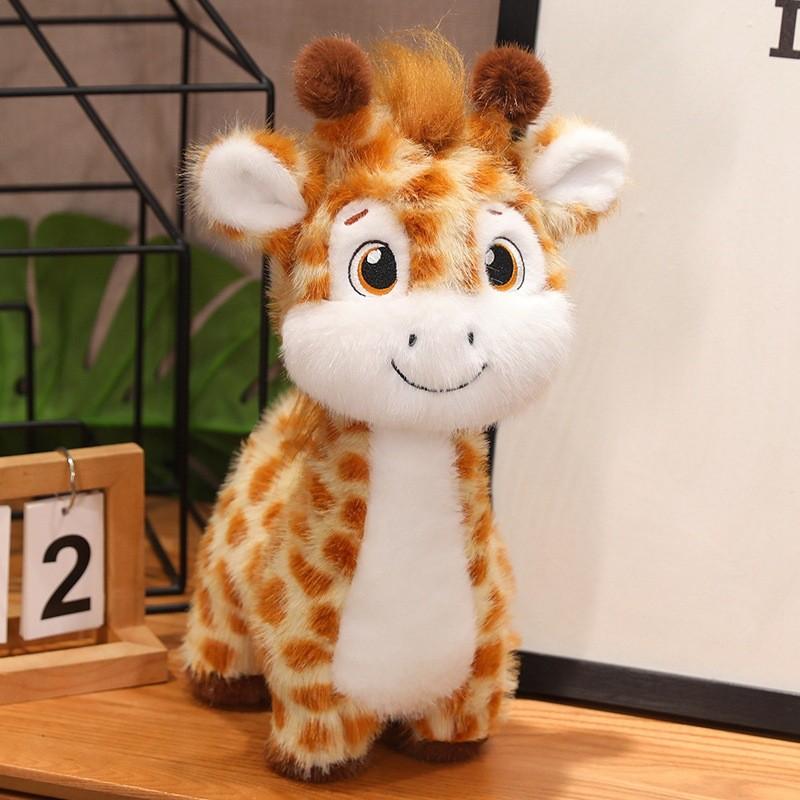 Toys Plush Giraffe Cartoon Animal Stuffed Dolls Room Decorations Kids Gifts