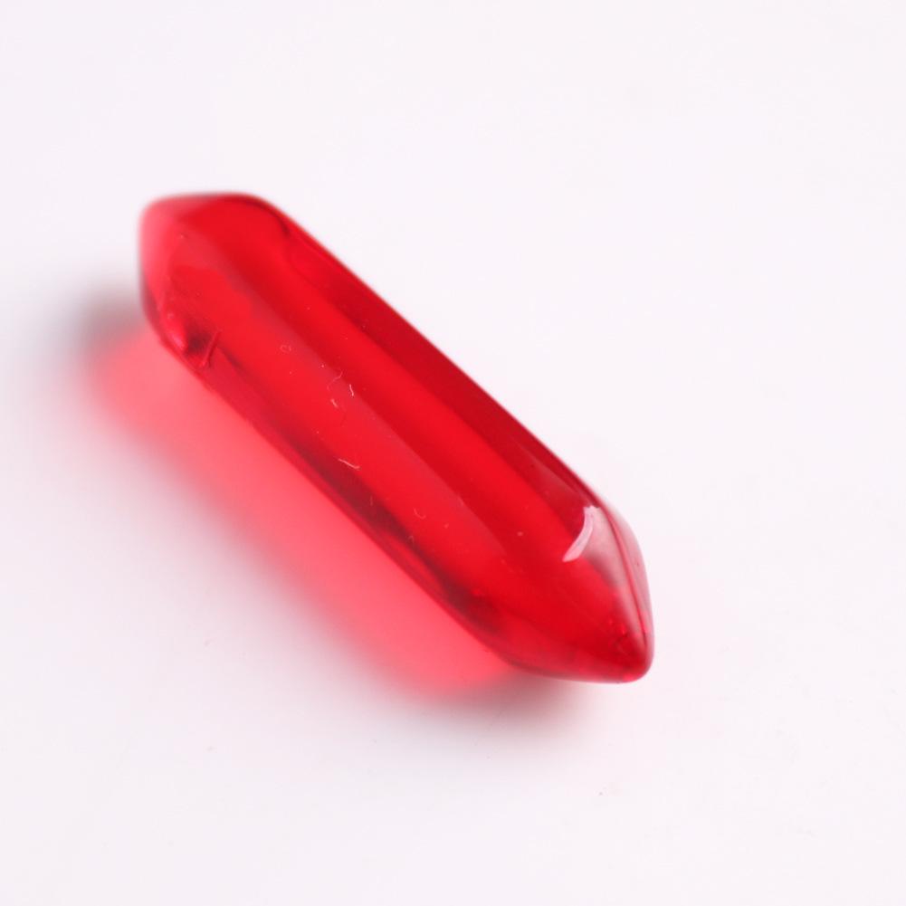 32x8mm Natural Crystal Hexagonal Bullet Pendant for Yoga Necklace