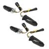 4Pcs Motorcycle LED Turn Signal Lights Mini Front Rear Indicator Waterproof Universal for Beach Scooter 12V
