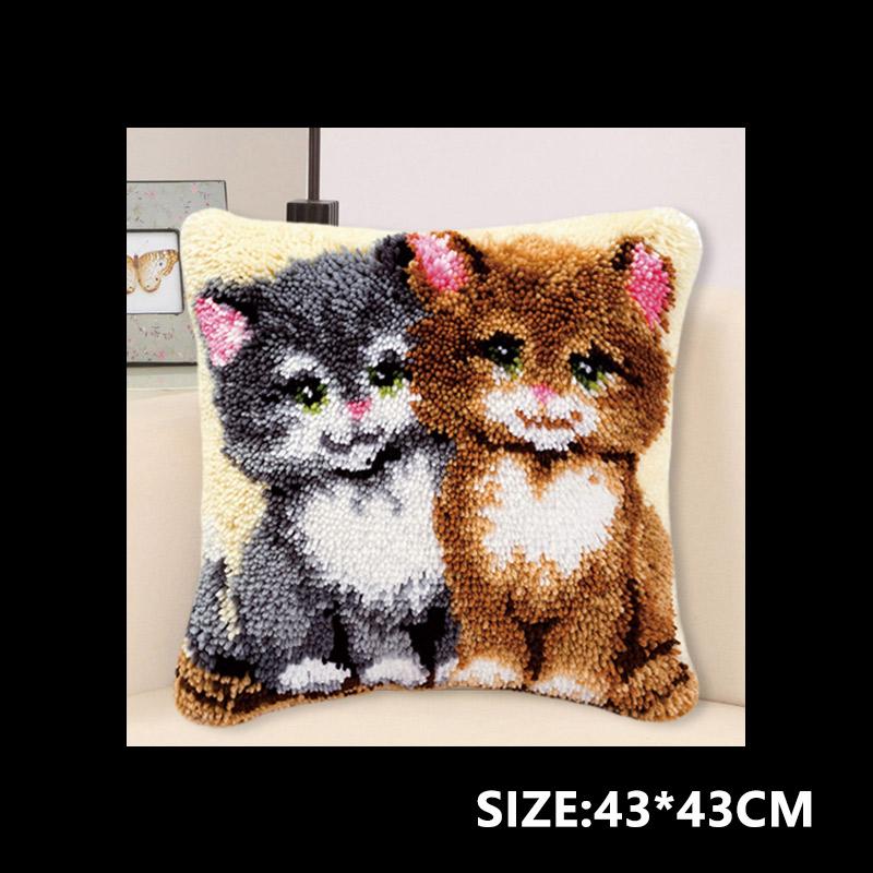 

Набор пейзажей Защелка для подушки Вышивка Закат Животное Коврики Наборы Сделай сам Вышивка крестом Рукоделие Крючок для вязания крючком Вышивка для валяния