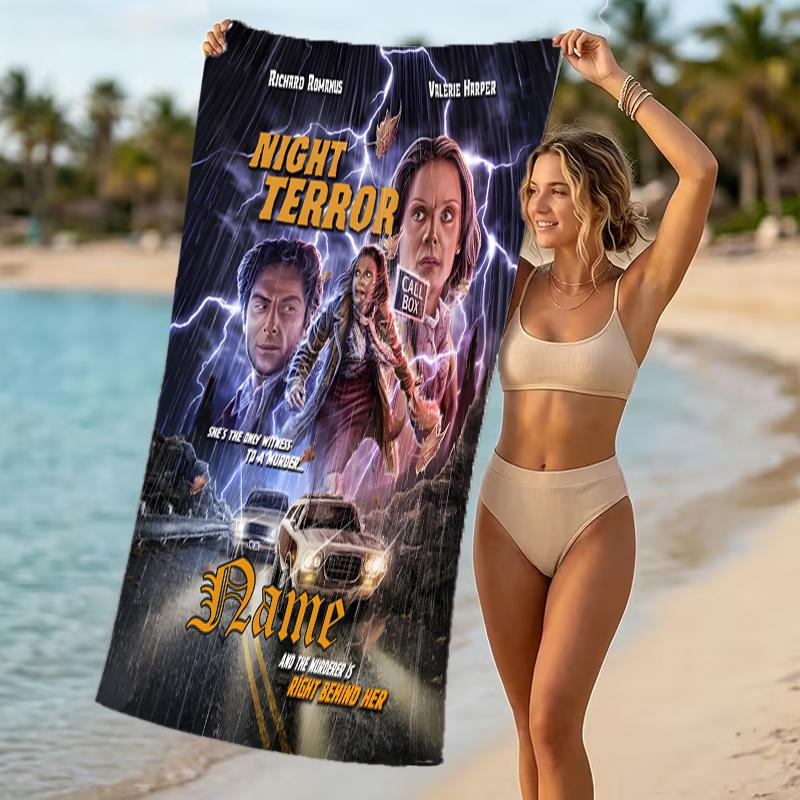 Customizable personalized beach towels Michael Myers themed designs.Suitable for the beach, yoga, sports;ideal as beach accessories