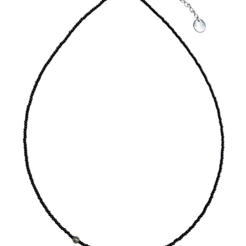 standingfish wander wheel necklace(black)