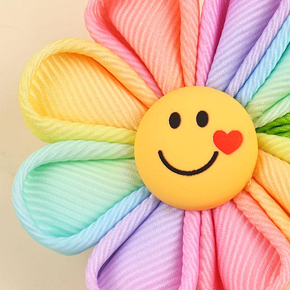 2Pcs Smile Sun Flower Hair Clips Sweet Cute Love Sunflower Baby Girls Hairpins Hair Brooches Accessories For Kids Girl Headwear