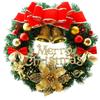 1.8 Meter Christmas Wreath: Large 30/40/50/60CM Rattan Ring Door Ornament