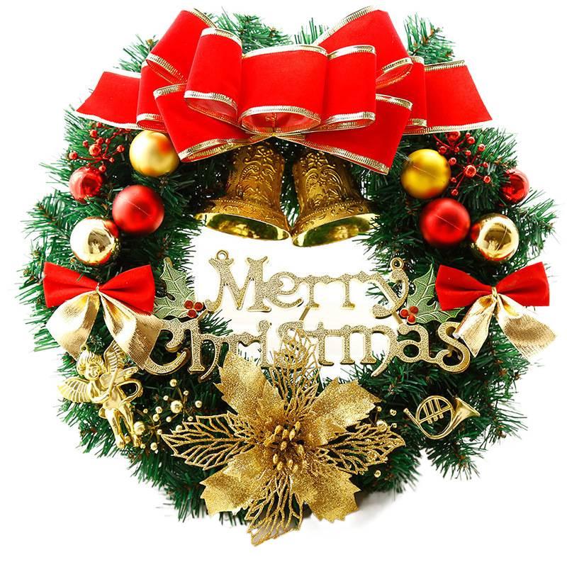 1.8 Meter Christmas Wreath: Large 30/40/50/60CM Rattan Ring Door Ornament