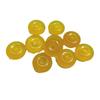 Gelber Quarzit-Jade-Schnalle, 16 mm dick, für DIY-Schmuck, Anhänger, Charms