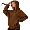 Activewear for Running And Travel Women Oversized Pullover Hoodie Cotton Blend Long Sleeve Sweatshirt Adjustable Sweatshirt with Pocket Drawstring