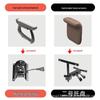 Ergonomic Reclining Leather Office Chair for Long Sitting Comfort.