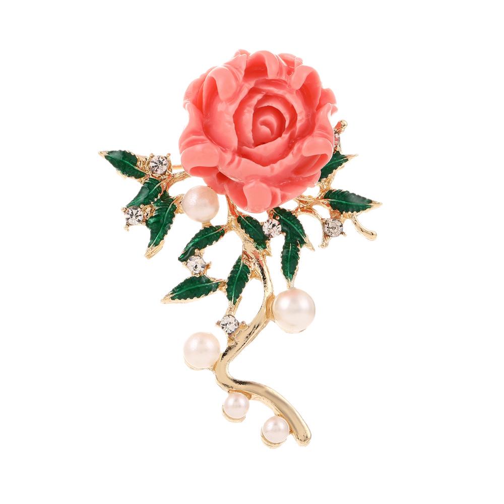 Vintage Peony Pearl Brooch - Fashionable Anti-Exposure Pin
