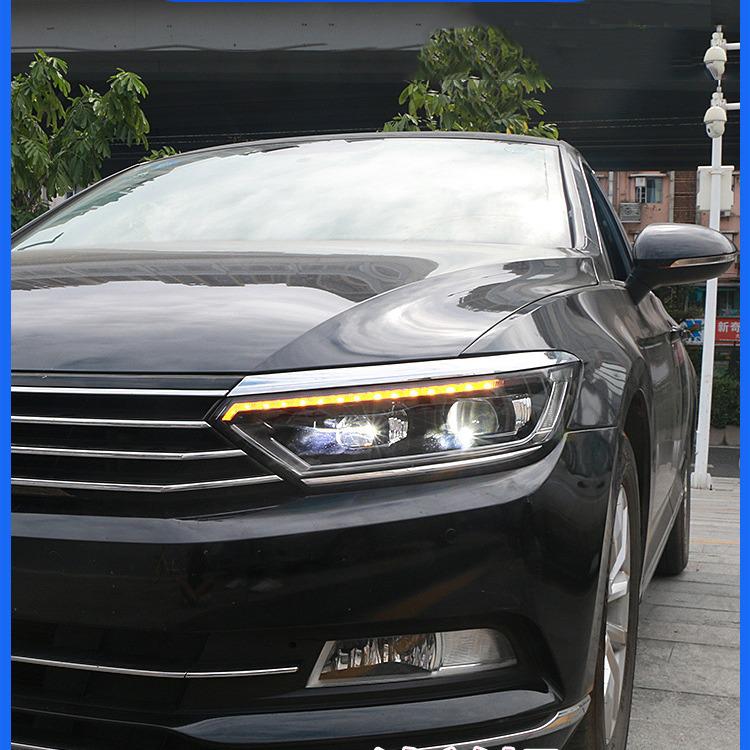 

Совместимая фара с двумя лучами, светодиодными дневными ходовыми огнями и динамическим указателем поворота для Magotan B8 Variant (2017-2019) Magotan B8 LED Lens Headlight Assembly