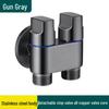 304 Stainless Steel Angle Valve for Toilet: Hot and Cold Water Valve Switch with 4-Point Eight-Character Stop Valve for Water Heater.