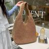 Summer paper handmade straw woven bag large capacity leisure beach bag daily commute vacation travel shoulder bag