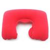 Almohada de Viaje en Forma de U Coche Aire Vuelo Oficina Almohada Inflable para el Cuello Funda de Felpa Corta Soporte de PVC Reposacabezas Cojín Suave para Lactancia