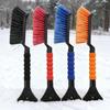 Ice Scrapers for Car Windshield 2 In 1 Snow Scraper and Brush Ergonomic Foam Grip Snow Cleaner for Car Window Ice Scraper 43cm