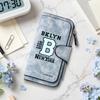 BKLYN New York Print Long Wallet Casual Portable Multi Slot Card Holder Fashion PU Leather Wallet for Daily Use 
