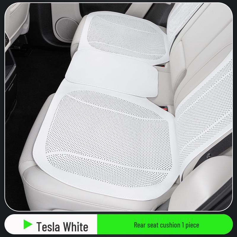 Universal Perforated Breathable Car Seat Cushion for Five-Seat Vehicles - Year-Round Ventilation