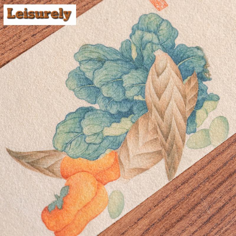 Verschiedenes Gemüse Zwölf Öffnungen Rechteckige Teeuntersetzer Zen Getränkeuntersetzer Esstischdecke Matte Chinesisches Tee-Set Handwerk