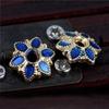 Copper Enamel Flower Beads for DIY Jewelry - 6mm