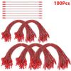 20cm 100Pcs Christmas Ball Strings Ropes Golden Ribbon Hooks for Christmas Tree Pendant Home Party New Year 2025 Decoration