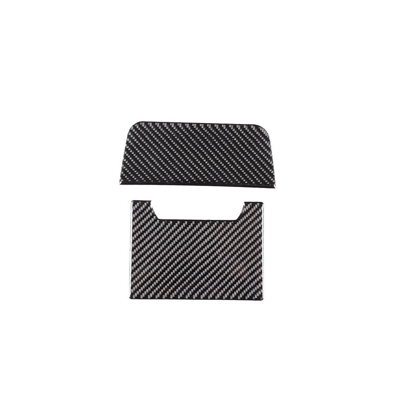 Soft Carbon Fiber Car Rear Air Outlet Storage Box Panel Trim Sticker For Mercedes Benz C-Class W206 2022-2024 Car Accessories