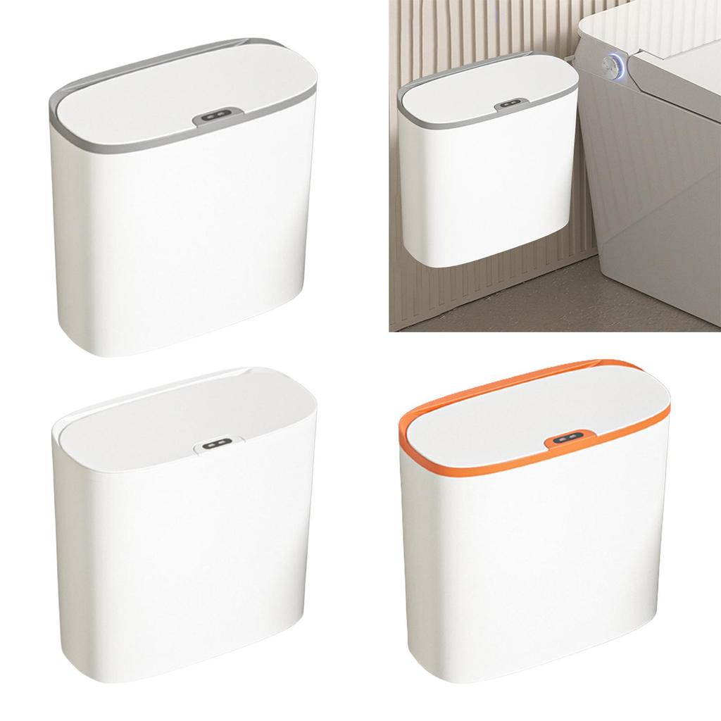 Automatic Garbage Bucket Kitchen Toilet Wastebasket with Lids Intelligent Induction Trash Bin for Laundry Living Room