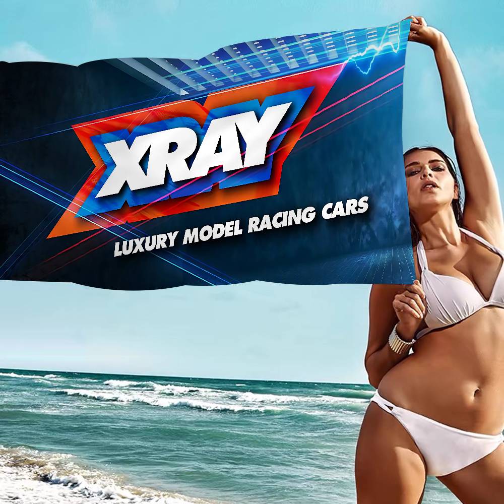 X-XRAY-Y Racing Car Bath Towel Microfiber Soft Water Absorbing Breathable For Girl Kids Decorative Cartoon Beach Towel