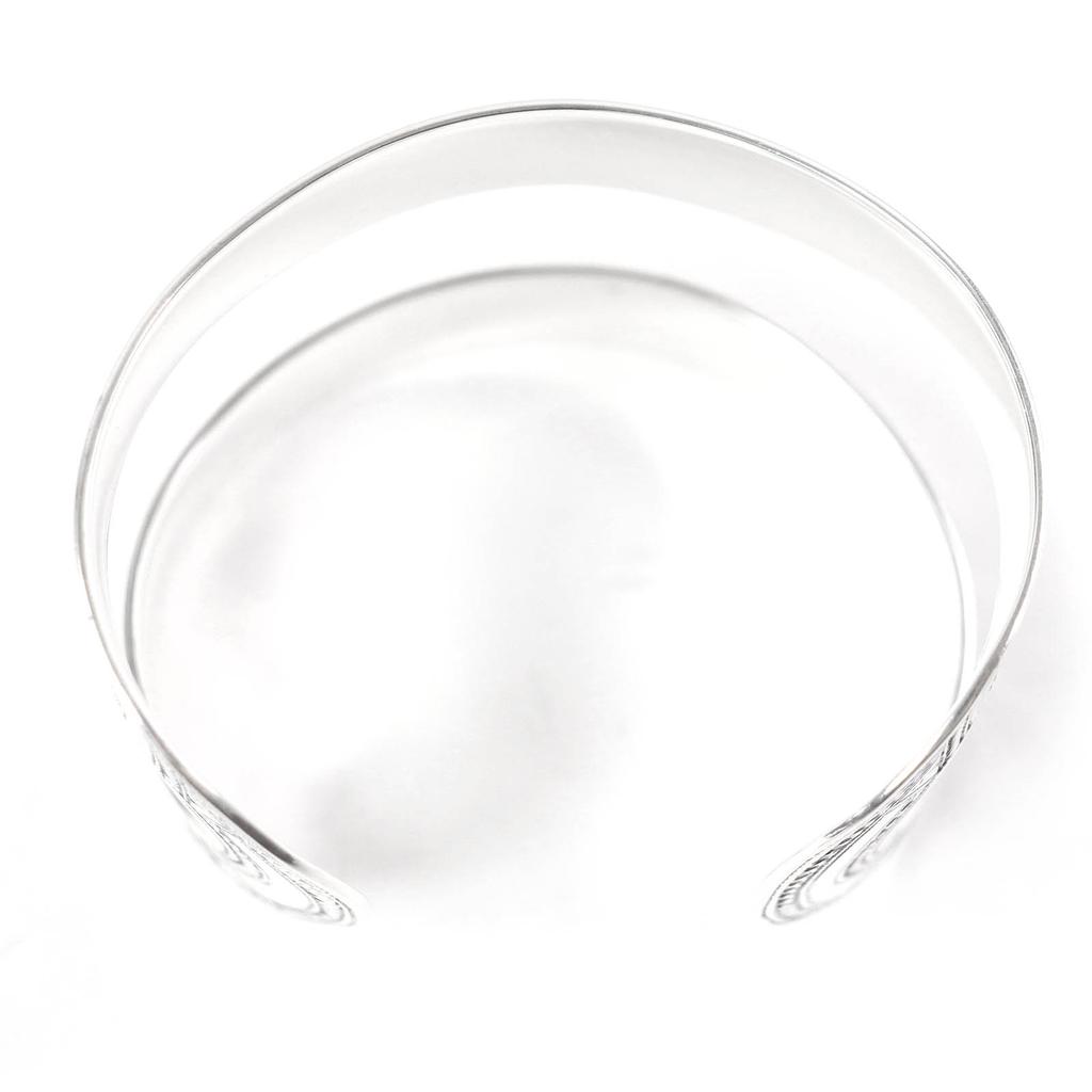 Great HERMES Bangle Toareg bracelet Silver SV925 Women Used