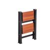 2 Step Ladder, Folding Step Stool with Wide Anti-Slip Pedal and Comfort Handgrip, Lightweight 150 kg Capacity Portable Aluminum Plant Support,