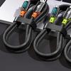 Fashion Digital Display Type C To USB Type C Cable 100W Visible Fast Charge Cable Nylon Woven High Speed Data Cord
